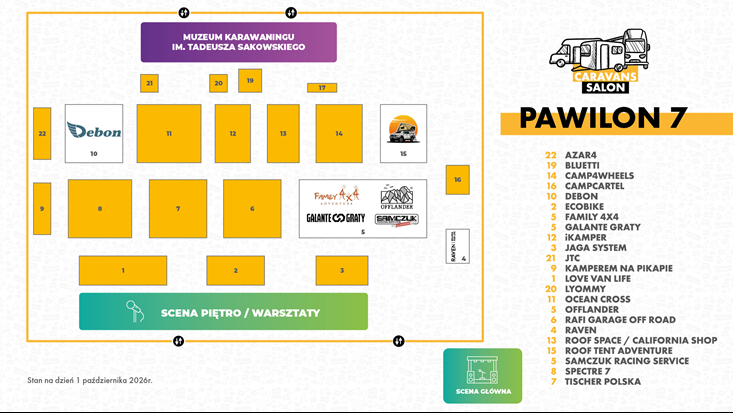 Plan ekspozycji Pawilon 7