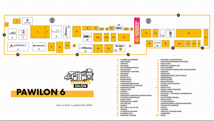 Plan ekspozycji Pawilon 6