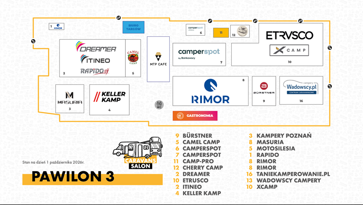 Plan ekspozycji Pawilon 3